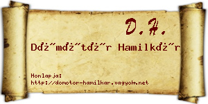 Dömötör Hamilkár névjegykártya